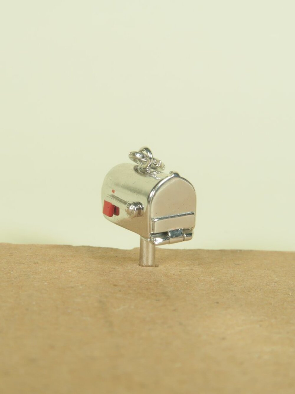 Vintage Wells Sterling 925 Silver Mailbox Charm With Hinge